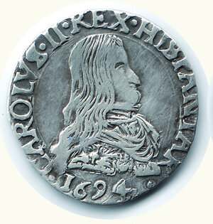 obverse: MILANO - Carlo II - Ottavo di Filippo 1694