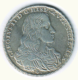 obverse: NAPOLI - Carlo II (1674-1700) - ½ Ducato 1683 – Magliocca 10/a.