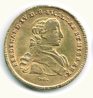 obverse: NAPOLI - Ferdinando IV (1759-1799) - I periodo - 6 Ducati 1766.