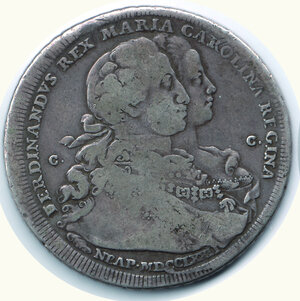 obverse: NAPOLI - Ferdinando IV - Piastra da 120 Gr. 1772