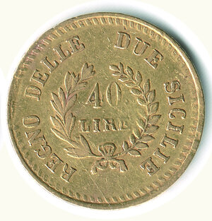 reverse: NAPOLI - Gioacchino Murat (1807-1815) - 40 Lire 1813 - Rami corti.