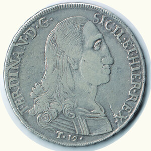 obverse: PALERMO - Ferdinando III - 12 Tarì 1797.