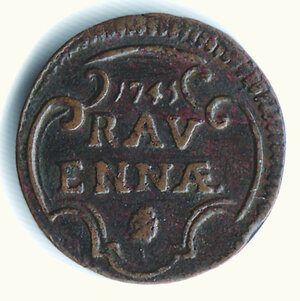 obverse: RAVENNA - Benedetto XIV (1740-1758)  Quattrino - Variante con data 1743.