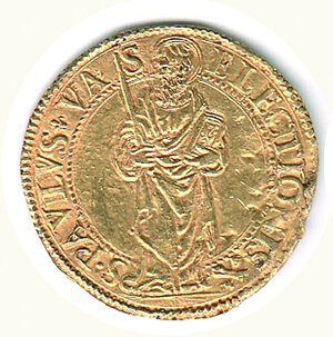 obverse: ROMA - Paolo III (1534-1539) - Scudo d’Oro; D/ San Paolo stante; R/ Stemma dei Farnese.