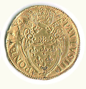 reverse: ROMA - Paolo III (1534-1539) - Scudo d’Oro; D/ San Paolo stante; R/ Stemma dei Farnese.