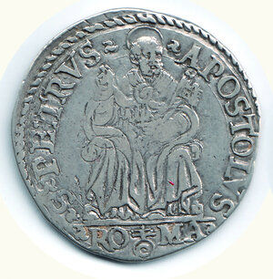 obverse: ROMA - Pio IV (1559-1565) - Testone.