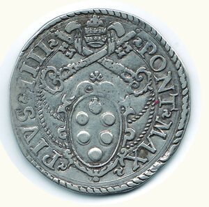 reverse: ROMA - Pio IV (1559-1565) - Testone.