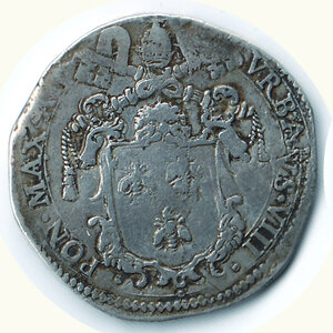 obverse: ROMA - Urbano VIII - Testone 1625