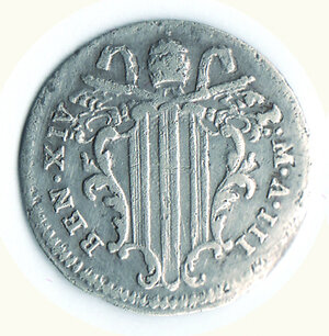 obverse: ROMA - Benedetto XIV (1740-1758) - Grosso 1743.