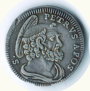 obverse: ROMA - Benedetto XIV - Grosso A. VI (1746).