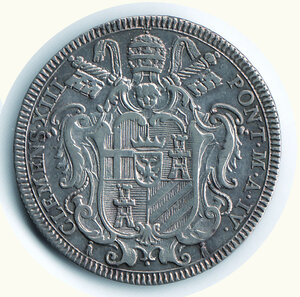 reverse: ROMA - Clemente XIII (1758-1769) - Testone 1761.