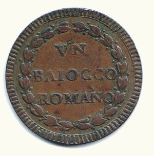 reverse: ROMA - Pio VI (1775-1799) - Baiocco An. IX.