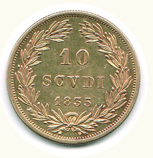 reverse: ROMA - Gregorio XVI (1831-1846) - 10 Scudi 1835.