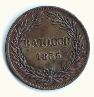 reverse: ROMA - Gregorio XVI (1831-1846) - Baiocco 1835.