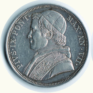 obverse: ROMA - Pio IX (1846-1878) - Scudo A. VII 1853