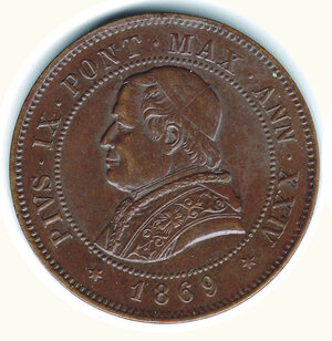 obverse: ROMA - Pio IX - 4 Soldi 1869.