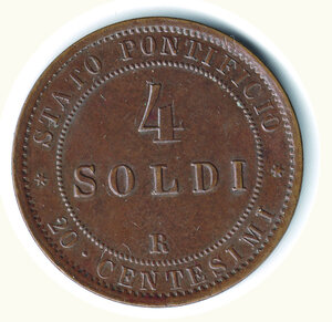 reverse: ROMA - Pio IX - 4 Soldi 1869.