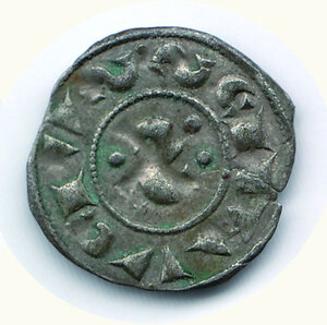 reverse: SIENA Repubblica (sec.XI - 1390) Denaro g.0,6 - D/grande S tra bisanti; R/croce patente - C.N.I. 350/8 VAR.