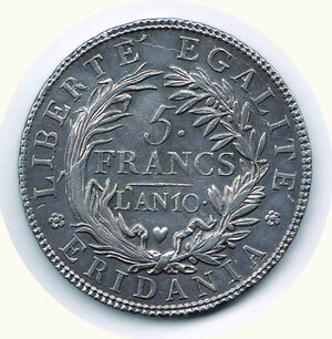 reverse: TORINO - REPUBBLICA piemontese - 5 Fr. An. 10