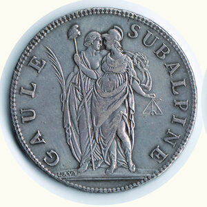 obverse: TORINO - REPUBBLICA piemontese - 5 Fr. An 10.