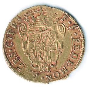 reverse: SAVOIA - Carlo Emanuele II - Reggenza - Quadrupla