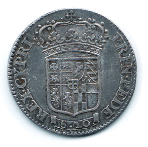 reverse: SAVOIA - Carlo Emanuele II - Lira nuova 1675