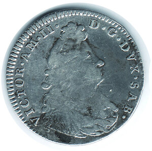 obverse: SAVOIA - Vittorio Amedeo II - Lira 1690