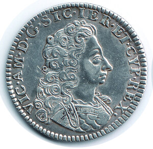 obverse: SAVOIA - Vittorio Amedeo II - Lira 1718