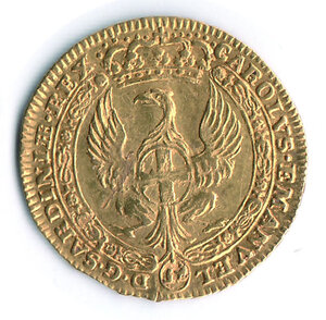 reverse: CARLO EMANUELE III - Zecchino 1744