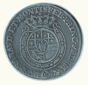 reverse: CARLO EMANUELE III - ¼ di Scudo 1756.