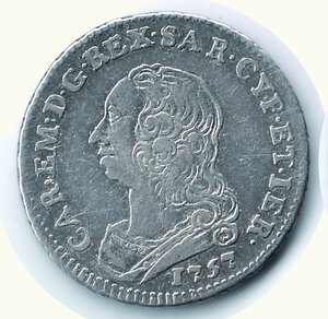 obverse: CARLO EMANUELE III - 1/8 di Scudo