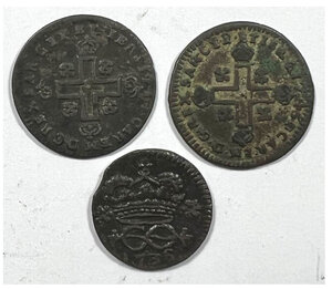 reverse: CARLO EMANUELE III - Lotto di 3 monete