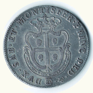 reverse: CARLO EMANUELE III - Monetazione per la Sardegna - Scudo sardo