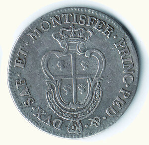 reverse: CARLO EMANUELE III - Monetazione per la Sardegna - Quarto di Scudo