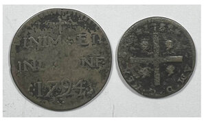 reverse: VITTORIO AMEDEO III - Reale sardo 1794 + Cagliarese 1788