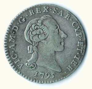 obverse: VITTORIO AMEDEO III - Reale 1795