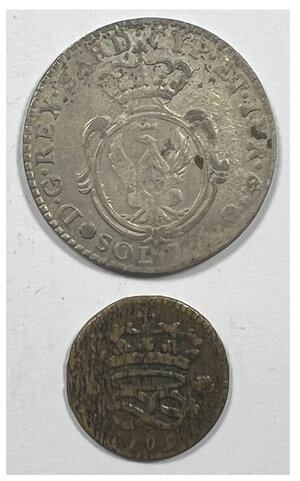 reverse: CARLO EMANUELE IV - 7,6 Soldi 1800 e 2 Denari 1799