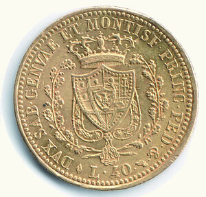 reverse: CARLO FELICE - 40 Lire 1825