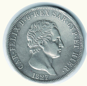 obverse: CARLO FELICE - 5 Lire 1827