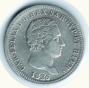 obverse: CARLO FELICE - 2 Lire 1826