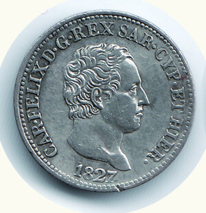 obverse: CARLO FELICE - 50 Centesimi 1827