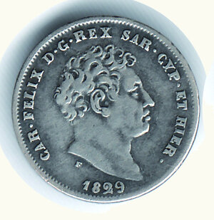 obverse: CARLO FELICE - 25 Centesimi 1829