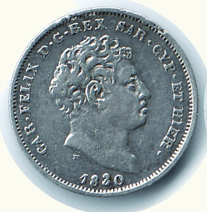 obverse: CARLO FELICE -  - 25 Centesimi 1830