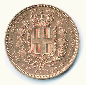 reverse: CARLO ALBERTO - 100 Lire 1834