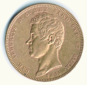 obverse: CARLO ALBERTO - 100 Lire 1836