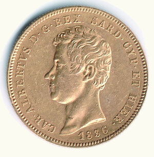 obverse: CARLO ALBERTO - 50 Lire 1836