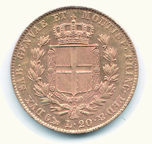 reverse: CARLO ALBERTO - 20 Lire 1831 - Genova