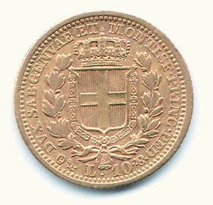 reverse: CARLO ALBERTO - 10 Lire 1833