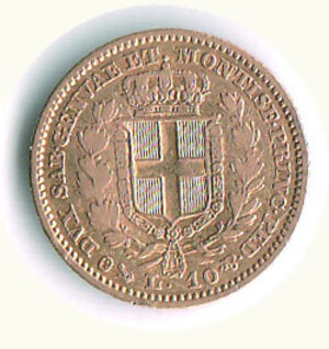 reverse: CARLO ALBERTO - 10 Lire 1844 Ge.