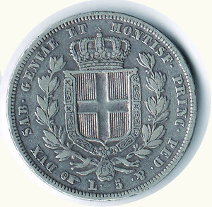 reverse: CARLO ALBERTO - 5 Lire 1832 To.